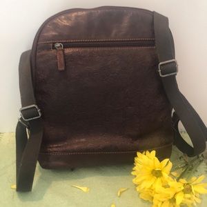 Jack George’s Voyagers Floral Genuine Embossed Leather Backpack FL 835